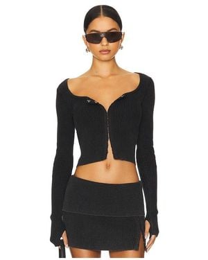 h:ours Manon Cardigan - Black