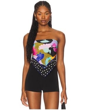 RIXO London Menno Scarf - Blue