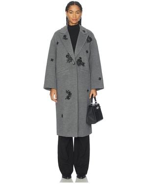 Cinq À Sept Crystal Ivy Gravis Coat - Grey