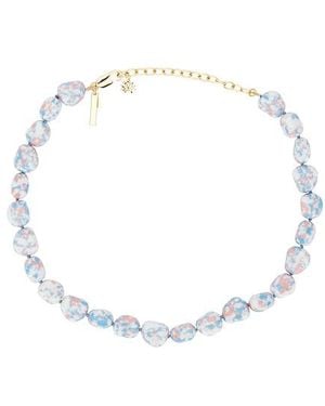 Lele Sadoughi Collar Gargantilla Baroque En Color Coral Talla - Negro