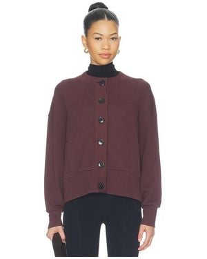 Varley Olwen Button Front Sweater - Purple