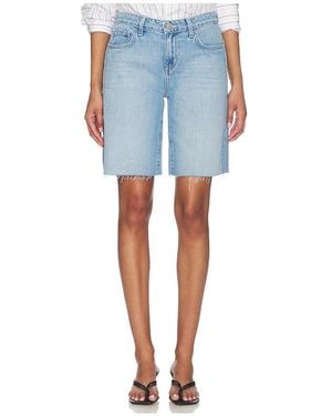 L'Agence River Mid Rise Bermuda Short - Blue