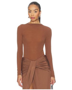 SNDY'S Katya Long Sleeve Top - Brown