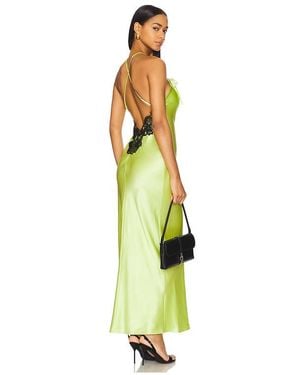 Fleur du Mal Open Back Maxi Slip Dress - White