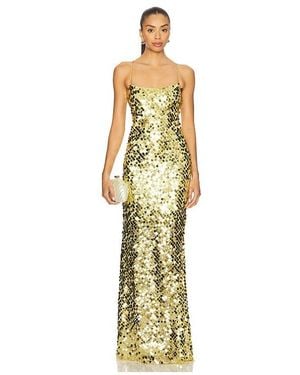 The Sei Paillette Cami Gown - Metallic