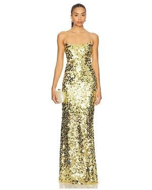 The Sei Paillette Cami Gown - Metallic