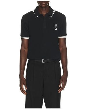 Fred Perry X Craig Split Collar Shirt - Black