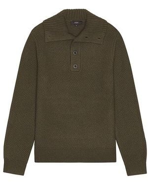 Vince Long Sleeve Mockneck Sweater - Green
