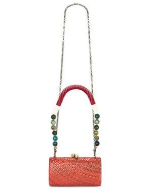 Serpui Liz Rounded Clutch - White