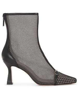 Lola Cruz Mesh Ankle Bootie - Grey