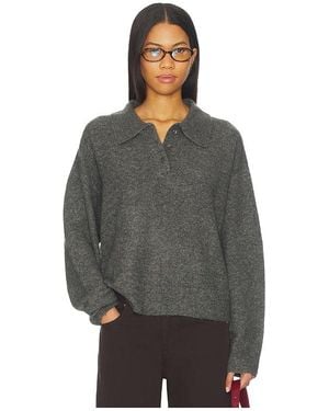 Lovers + Friends Ivy Polo Sweater - Gray
