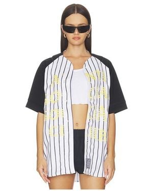 ANTI SOCIAL SOCIAL CLUB Pinstriped Baseball Jersey - Black