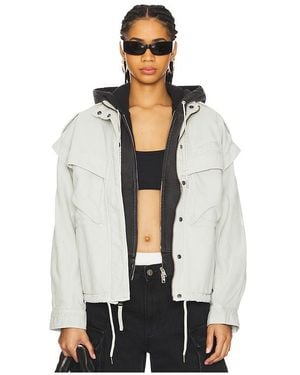 Alpha Industries Oversized Cotton Utility Jacket - White
