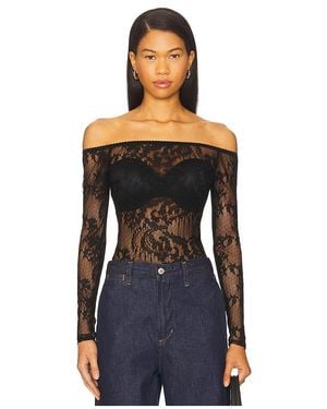 L'Agence 'Agence Peonie Bodysuit - Black