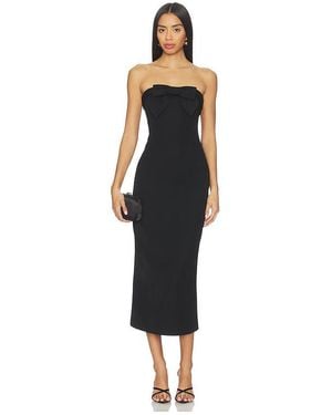 Line & Dot Elodie Midi Dress - Black