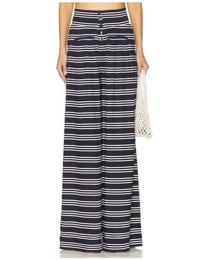 WeWoreWhat Button Front Plazzo Pant - Black