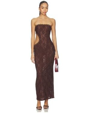 superdown Sonnet Cutout Maxi Dress - Brown