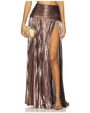 retroféte Falda Olivera En Color Rosado Talla (También En S, Xs) - Morado