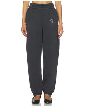 Alexander Wang Hotfix Logo Sweatpant - Black