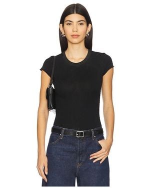 Cotton Citizen Marbella Cap Sleeve Tee - Black