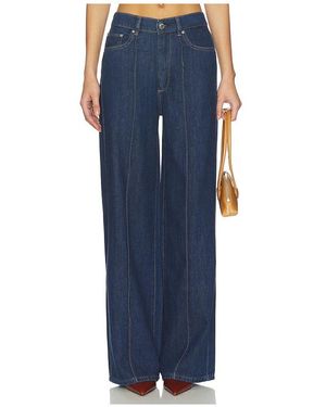 DL1961 Hepburn Aura High Rise Wide Leg Jeans - Blue