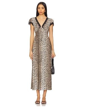 RIXO London Clarice Midi Dress - White