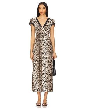 RIXO London Clarice Midi Dress - White