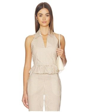 Caroline Constas Aya Halter Top - White