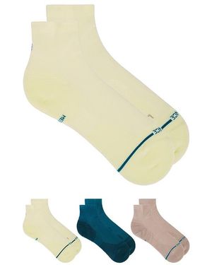 Stance Light Quarter 3 Pack Socks - White