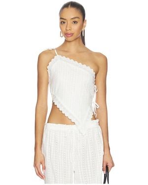 ELCE Top De Atar Fiora En Color Blanco Talla (También En S)