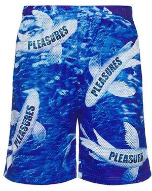 Pleasures Mesh-Shorts Koi - Blau