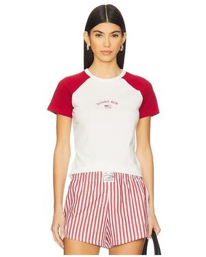 Dairy Boy Camiseta Beisbolera Heritage En Color Rojo Talla En