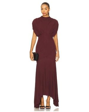 De La Vali Vasudha Midi Dress - Red