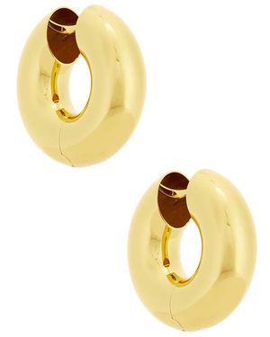 Eliou Jumbo Devon Hoop Earrings - Metallic