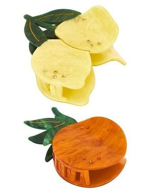 Frasier Sterling Lemon Clip Set - Yellow