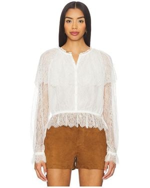 Cami NYC Top Manga Larga Vitoria En Color Blanco Talla (También En S, M)