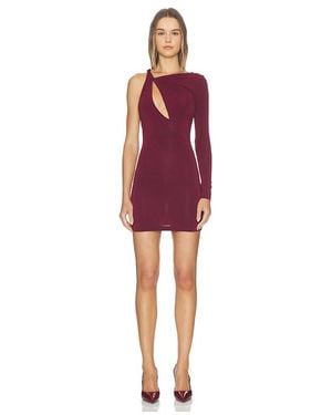 HAELO Lock Twist Mini Dress - Red