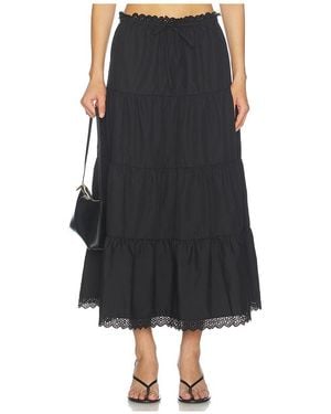 MORE TO COME Angela Maxi Skirt - Black