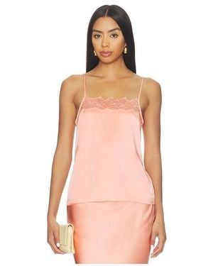 SABLYN Haya Lace Trim Square Neck Cami - Pink