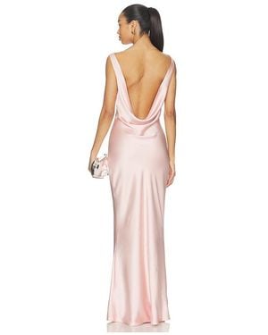 Norma Kamali Vestido Largo Sleeveless Low Back Drape En Color Rosado Talla (También En Xs, S, M, Xl) - Multicolor