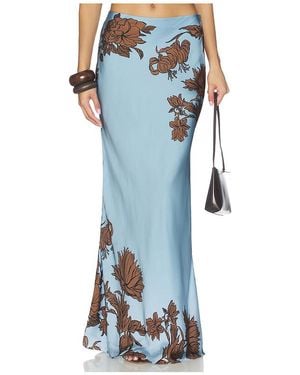 Rococo Sand Maxi Skirt - Blue