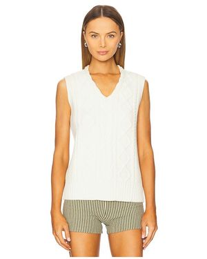 Varley Chaleco Kay En Color Crema Talla (También En M, S, Xs) - Blanco