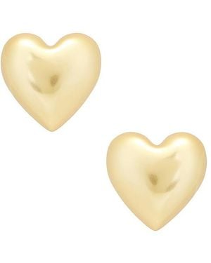 Roxanne Assoulin The Puffy Heart Stud Earrings - White