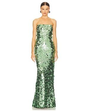 Bronx and Banco Vestido De Fiesta Sin Tirantes Farah En Color Verde Talla (También En L, S, Xl, Xs)