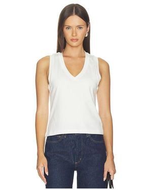 RENGGLI V-Neck Tank - White