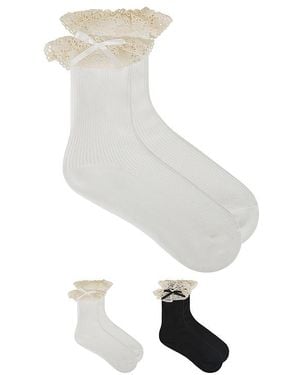 Casa Clara Mira Sock Set - White