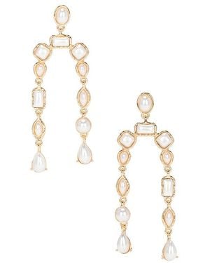 8 Other Reasons Pendiente Chandelier En Color Oro Metálico Talla En