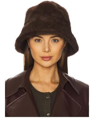 Adrienne Landau Anglerhut The Uptown Faux Fur - Schwarz