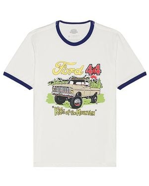Brixton X Ford King Of The Mountains Ringer Tee - White