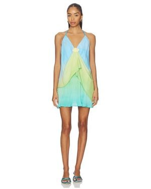 Baobab Cassis Mini Dress - Blue